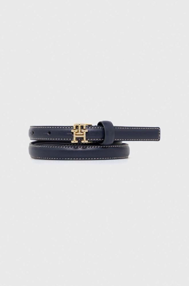 Шкіряний ремінь Tommy Hilfiger жіночий колір синій (2990521)