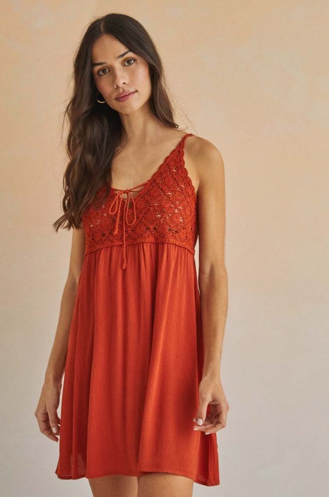 Сукня women'secret JAMAICA колір помаранчевий mini oversize 5545117