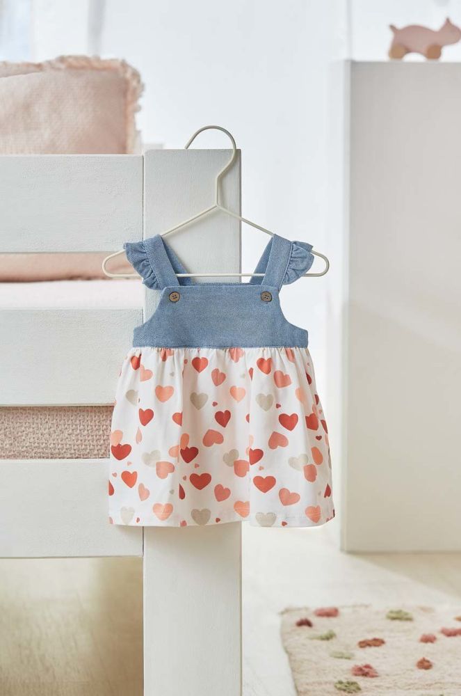 Сукня для немовлят Mayoral Newborn колір помаранчевий mini пряма