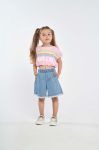Дитячі джинсові шорти Birba&Trybeyond з аплікацією колір блакитний