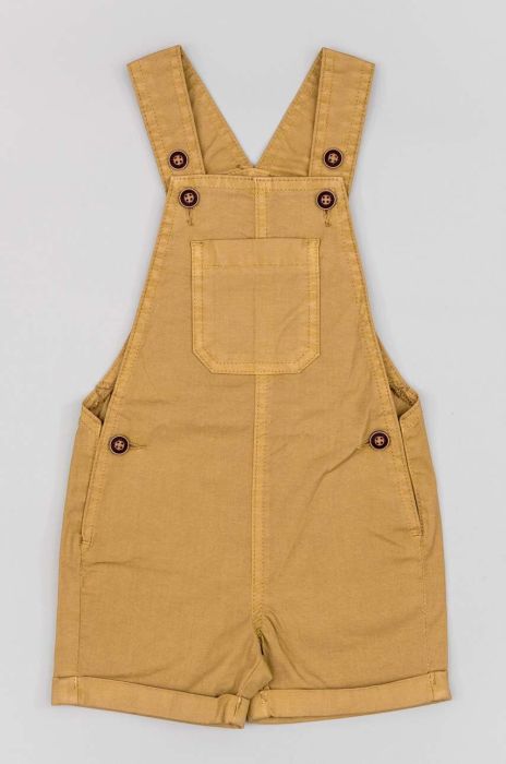 Комбінезон для немовлят zippy колір бежевий однотонні