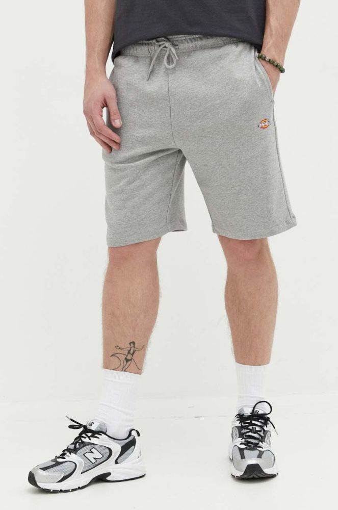 Бавовняні шорти Dickies колір сірий меланж