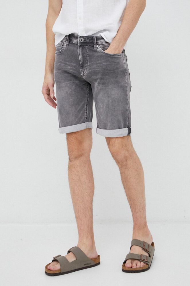 Джинсові шорти Pepe Jeans Jack чоловічі колір сірий