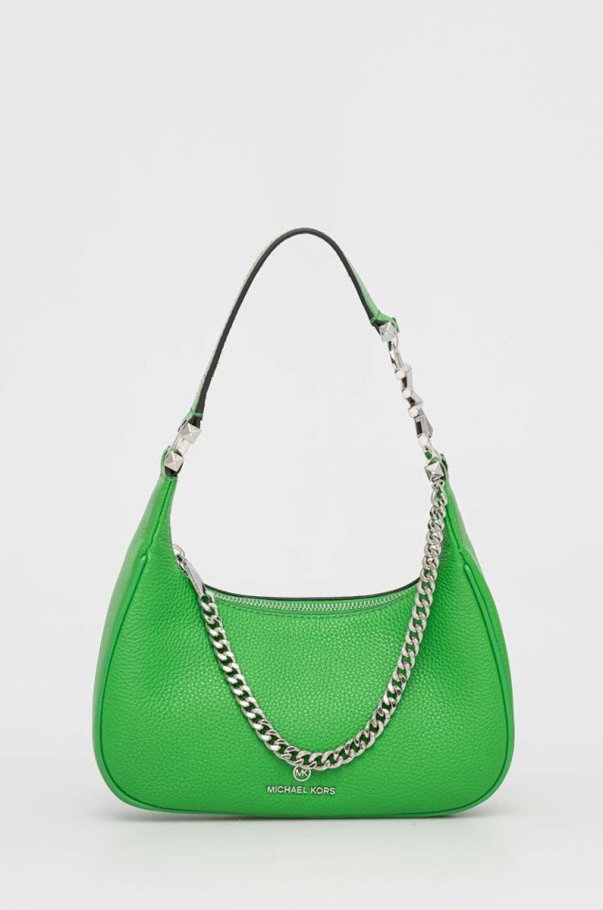 Шкіряна сумочка MICHAEL Michael Kors колір зелений (2894138)