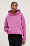 Кофта Answear Lab жіноча колір рожевий з капюшоном однотонна