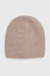 Вовняна шапка Answear Lab колір бежевий вовна