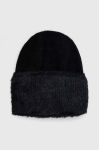 Вовняна шапка Answear Lab колір чорний з товстого трикотажу вовна (3655890)