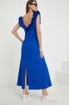 Сукня Answear Lab maxi розкльошена колір блакитний (3377439)