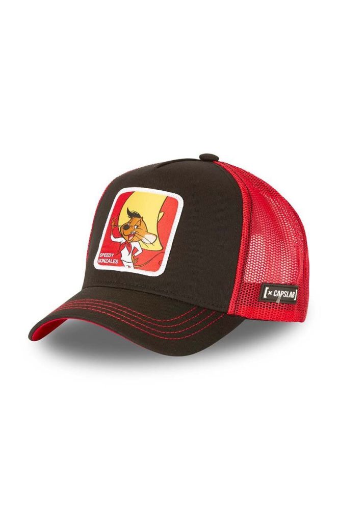 Кепка Capslab LOONEY колір чорний візерунок