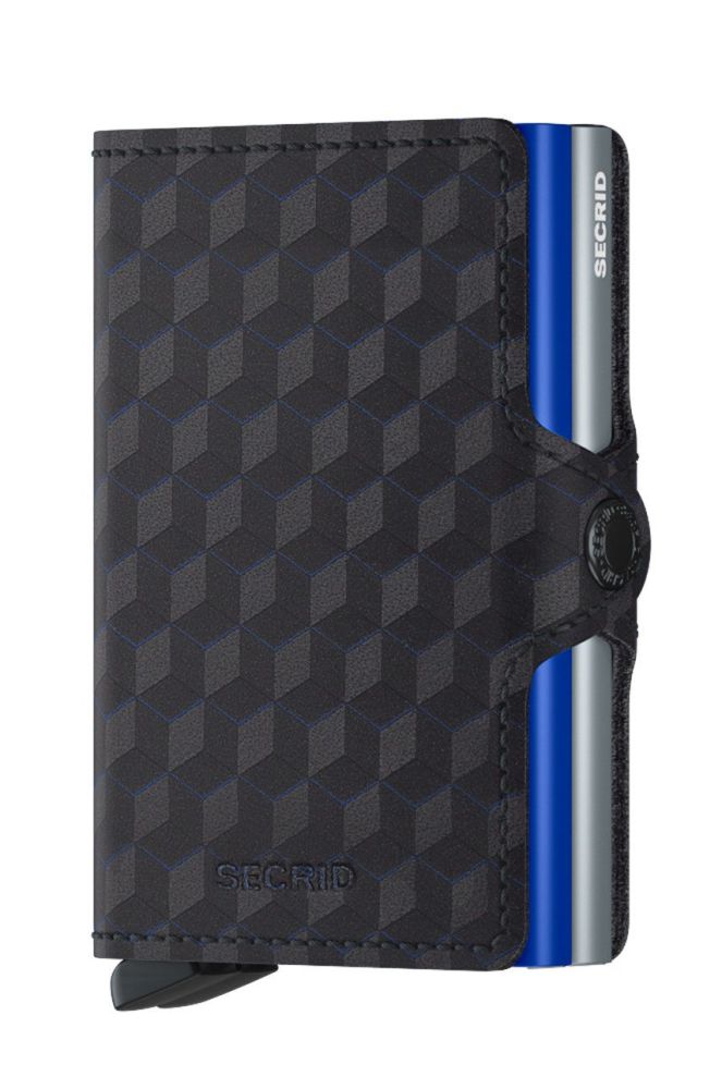 Шкіряний гаманець Secrid чоловічий колір чорний TOp.Titanium.Blue-TITAN.BLU