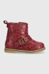 Дитячі замшеві чоботи Froddo колір бордовий